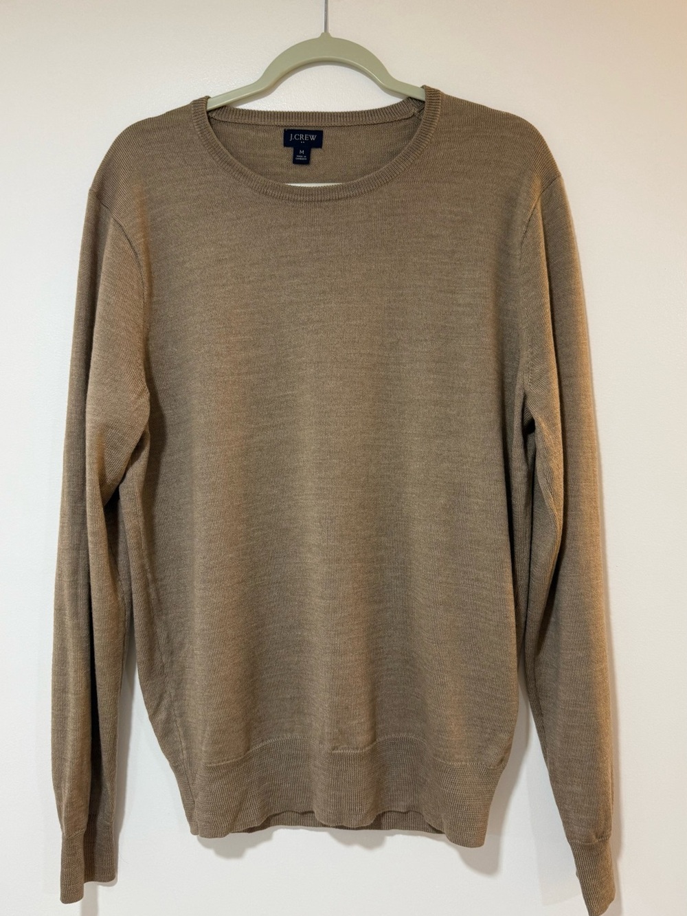 J. Crew Men's Light Brown Crewneck Sweater